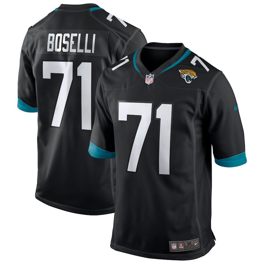 Men Jacksonville Jaguars #71 Tony Boselli Nike Black Game Retired Player NFL Jersey->jacksonville jaguars->NFL Jersey